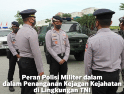 Peran Polisi Militer dalam Penanganan Kejahatan di Lingkungan TNI