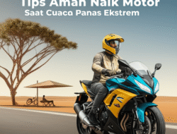 Tips Aman Naik Motor Saat Cuaca Panas Ekstrem