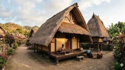 Keunikan Arsitektur Rumah Tradisional Suku Sasak Di Pulau Lombok Nusa Tenggara